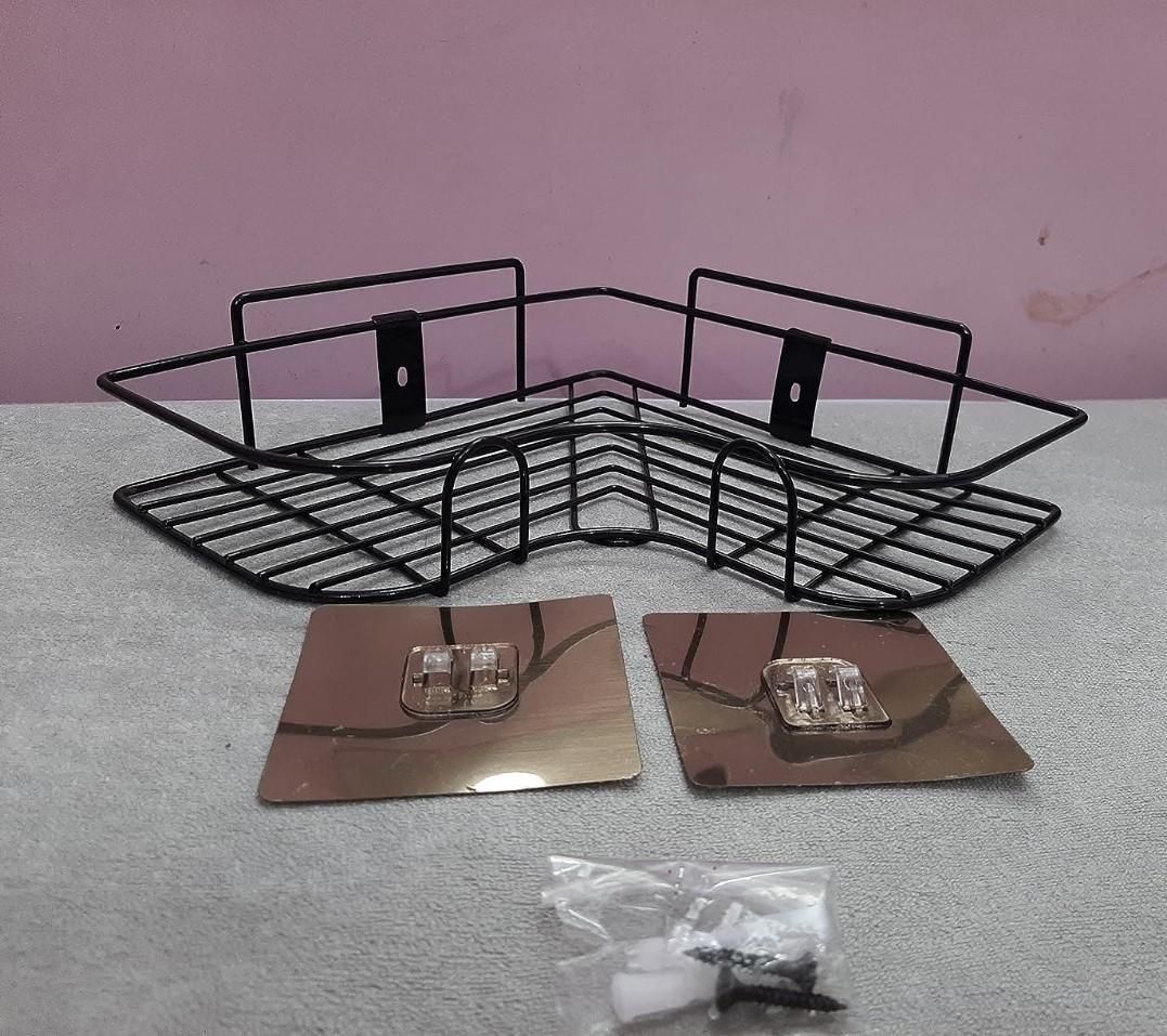 Voguehaven Metal Bathroom Corner Rack Storage Shelves