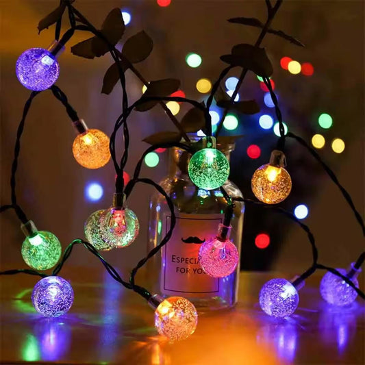 Voguehaven New 14 LED Crystal Bubble Ball String Fairy Lights