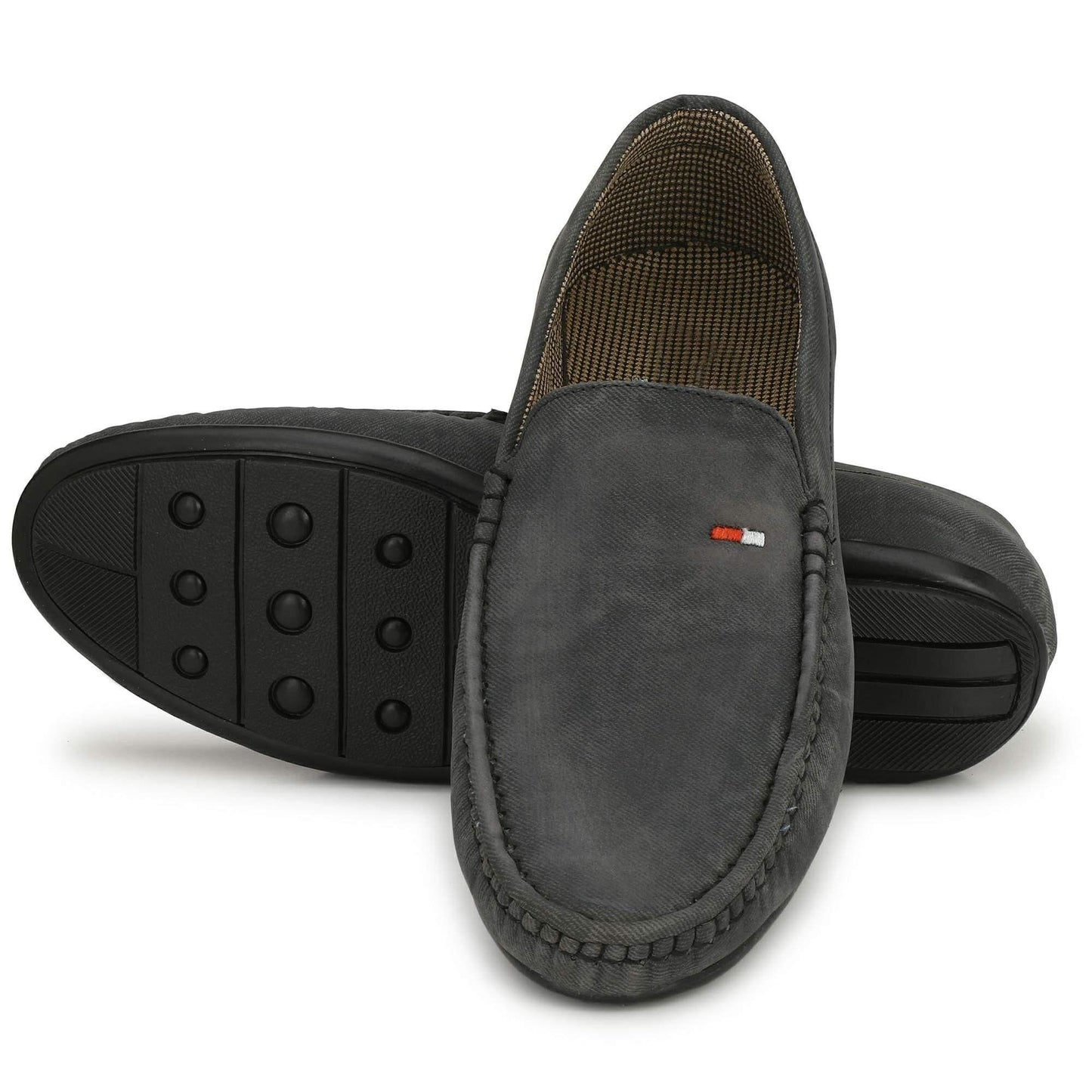 Voguehaven Men's Black Loafers