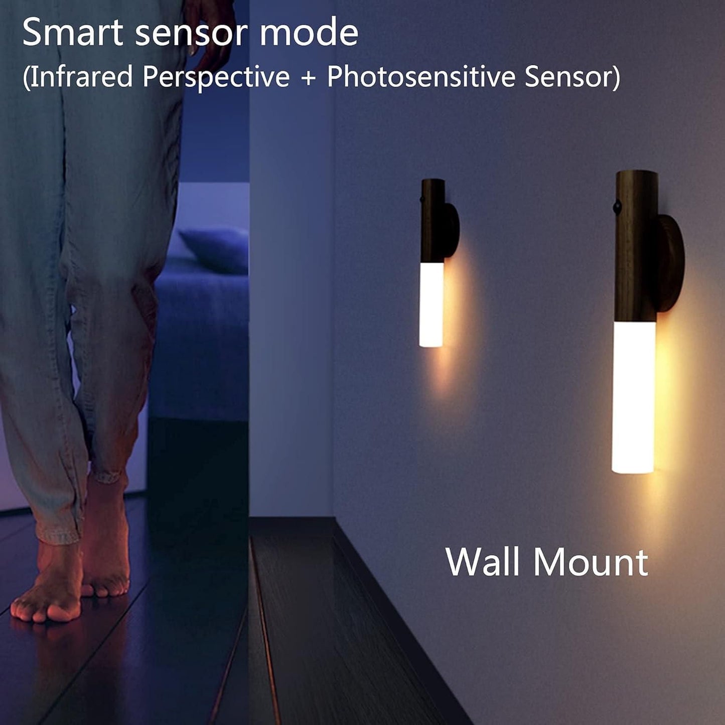 Voguehaven Night Light Led Magnetic Auto Motion Sensor - VOGUEHAVENSTORE