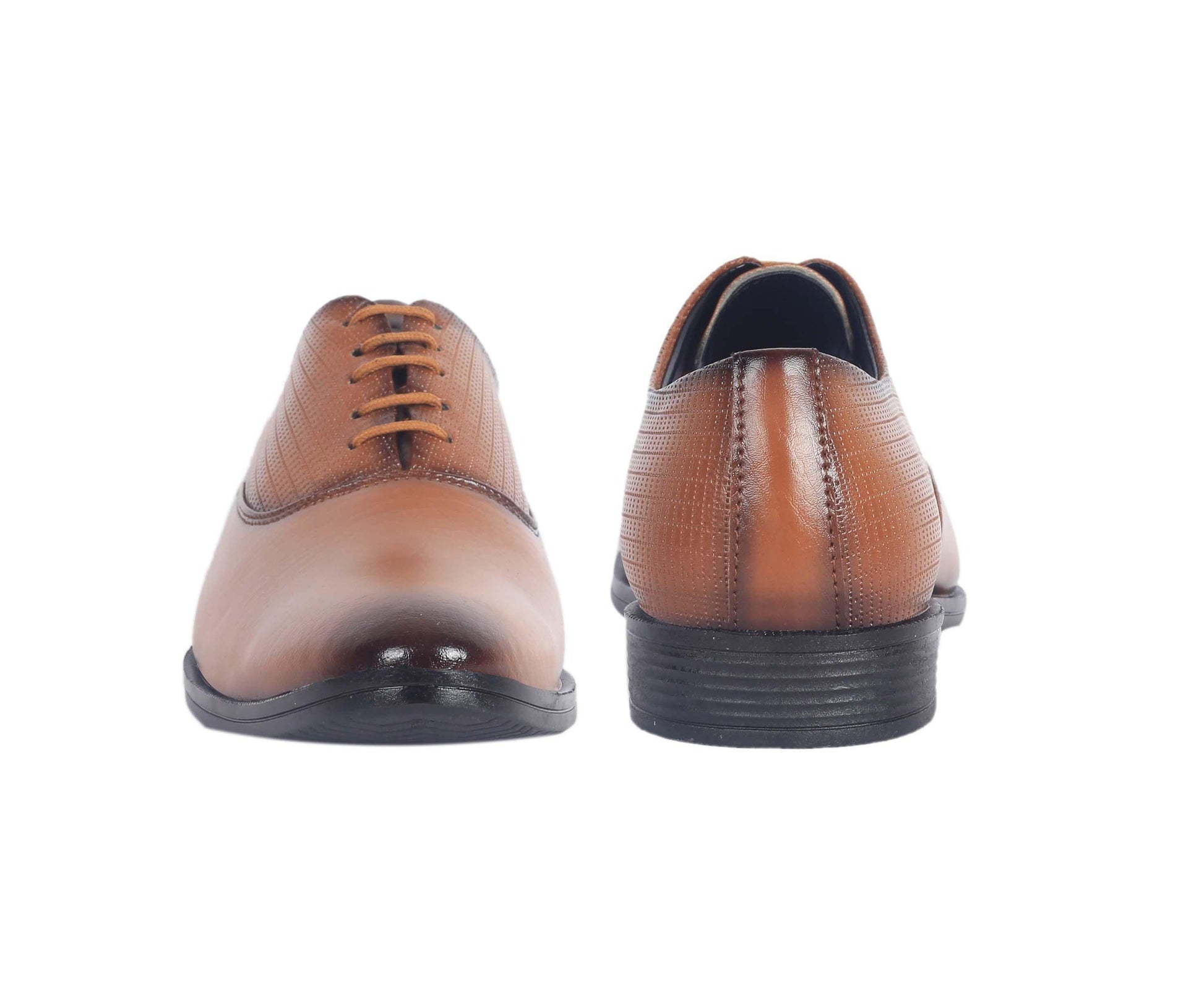 Voguehaven Ranfo Men's Synthetic Leather Formal Tan Shoes - VOGUEHAVENSTORE