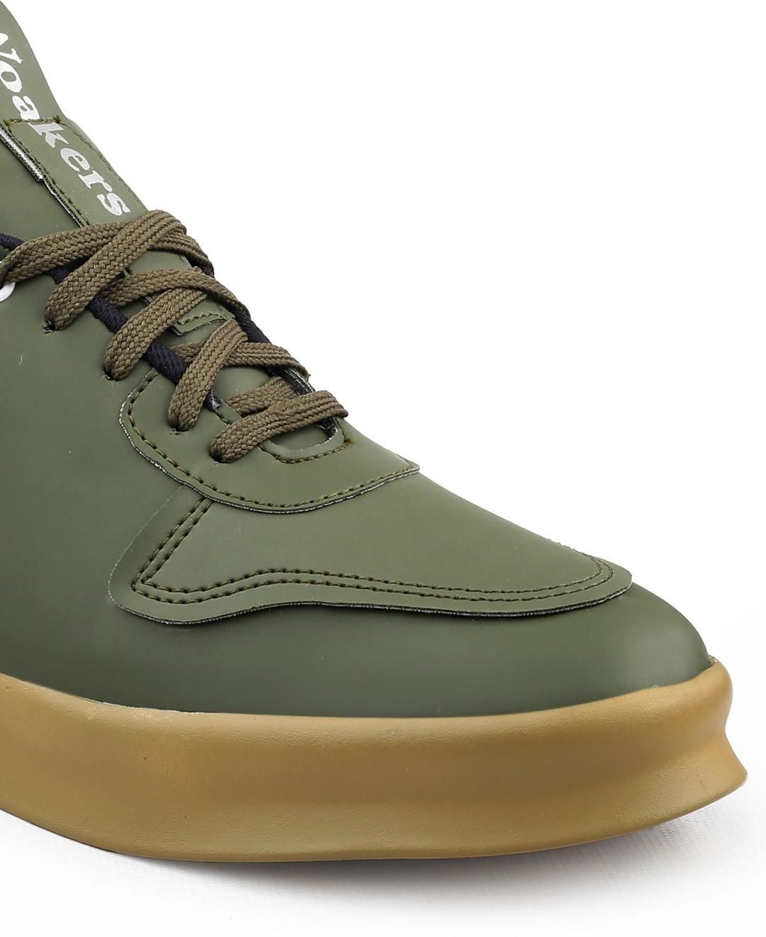 VogueHaven Woakers Green Men's Casual Sneakers - VOGUEHAVENSTORE